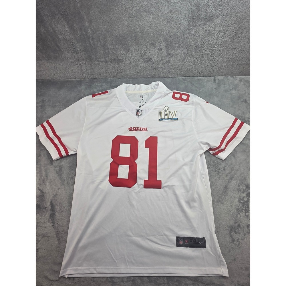 Nike San Francisco 49ers Terrell Owens 81 Super Bowl LIV Jersey White Size XXL